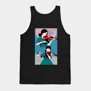 girl playing violin Tank Top